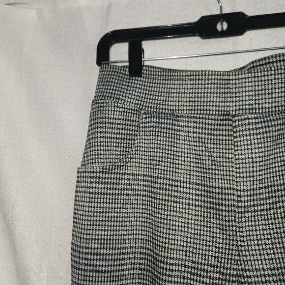 Nwot Serra Checkered Boot Cut Pants Jegging Elastic Stretchy Sz M - Picture 3 of 6